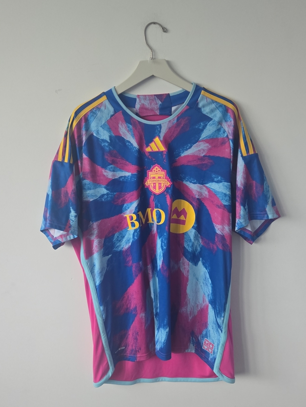 Adidas Toronto FC Blue & Pink Soccer Jersey